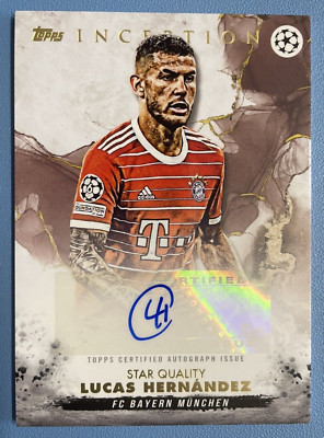 Topps Inception 2022-23 UCC Lucas Hernandez Bayern München Star Quality Autograph