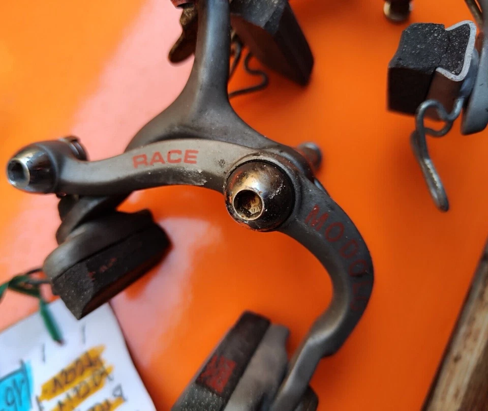 MODOLO RACE УТОПЛЕННЫЕ ТОРМОЗНЫЕ СУППОРТЫ ПАРА ПЕРЕДНИЕ ЗАДНИЕ FRENI BICI ВИНТАЖ - Изображение 4 из 4