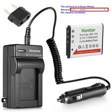 Kastar Battery AC Travel Charger for NP-110 NP-160 Casio Exilim EX-Z3000 Camera