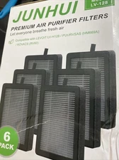 Junhui Premium Air Purifier Filters Model LV-128              6 Pack