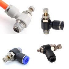 Pneumatic Flow Control Valve Speed ​​Controllers Push In Uni Directional Valves