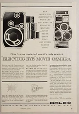 1959 Print Ad Bolex Electric Eye Movie Cameras Paillard Inc New York,NY