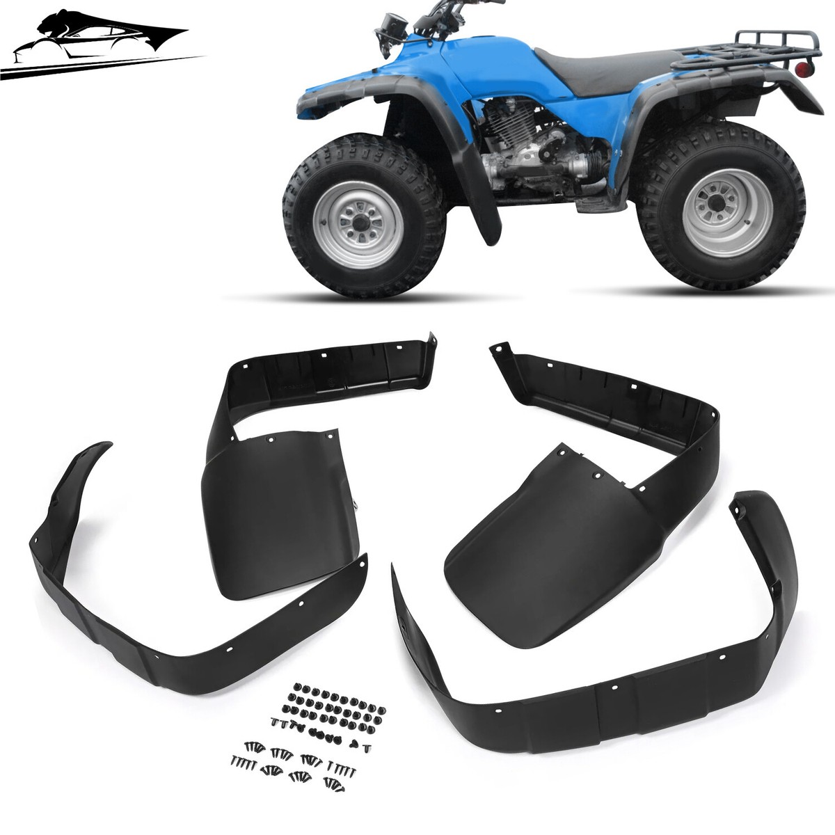 Set of Mud Flaps For Honda TRX300 TRX 300 FW Trax Fender Flares