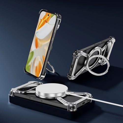 Metal Frame Magnetic Ring Stand Phone Case Cover For Google Pixel 9 Pro XL/9 Pro - 第 35/45 張圖片