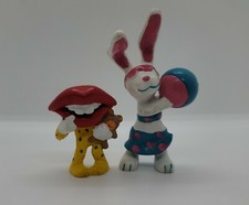 Big Mouth Lips Tang Beach Bunnies General Foods Applause PVC figure Vintage LOT