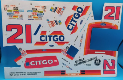 Monogram | No. 2961 | 1:24 #21 Citgo Thunderbird Decals