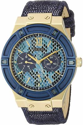 NEW GUESS WOMEN'S WATCH W0289L3,Dress Sport,Multi Function,Gold Tone Case