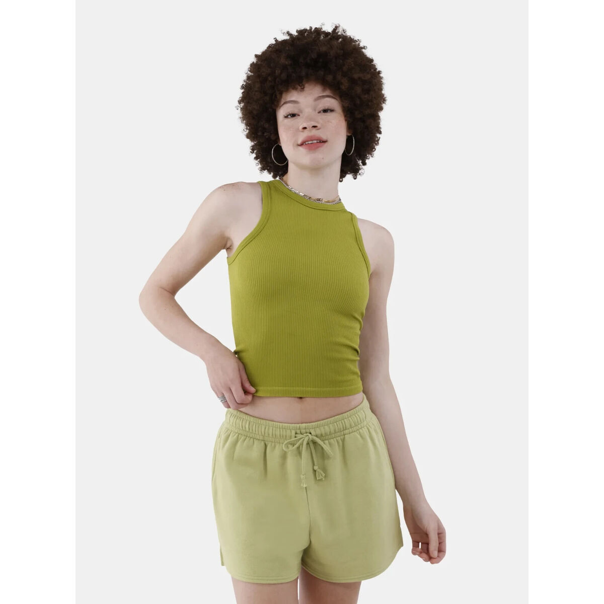 No Boundaries Juniors Seamless High Neck Tank Top, Vendor Lawn Size XL No Boundaries Juniors Seamless High Neck Tank Top, Vendor Lawn Size XL