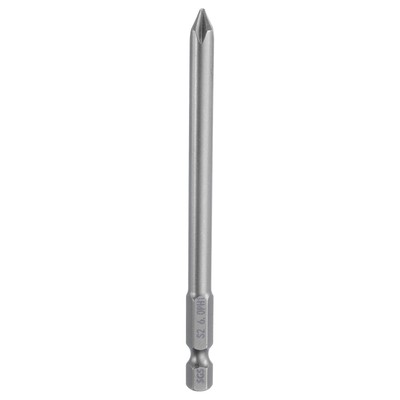 Magnetic Phillips Screwdriver Bit PH1 1/4'' Hex Shank 100mm Long 6mm Rod