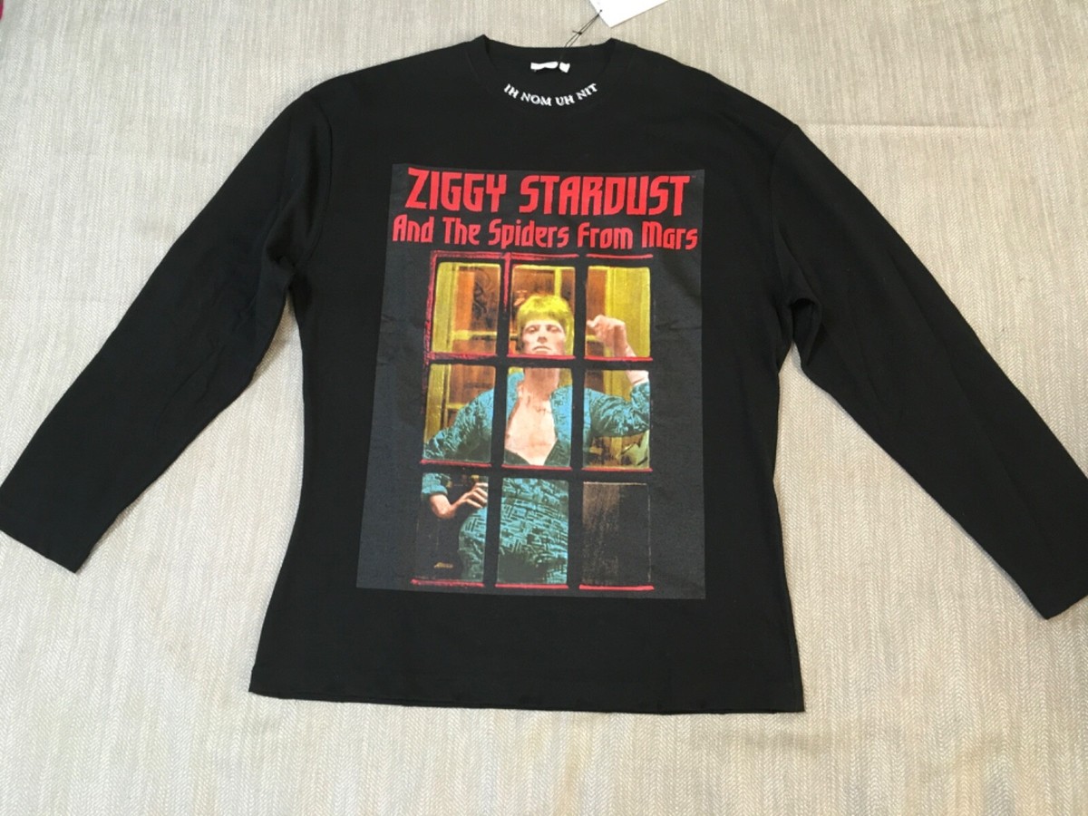 NWT IH NOM UH NIT black cotton jersey top long sleeve Ziggy 