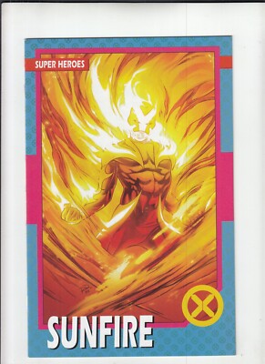 X-Men #4 (2021 Marvel) Sunfire trading card variant  NM