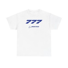 T-Shirt, Pilot Aviation Tee, Aircraft Enthusiast Shirt, Boeing 777 Airplane Logo
