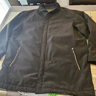 Rainforest Membrane Jacket Mens XXL Black System Full Zip Waterproof Windproof