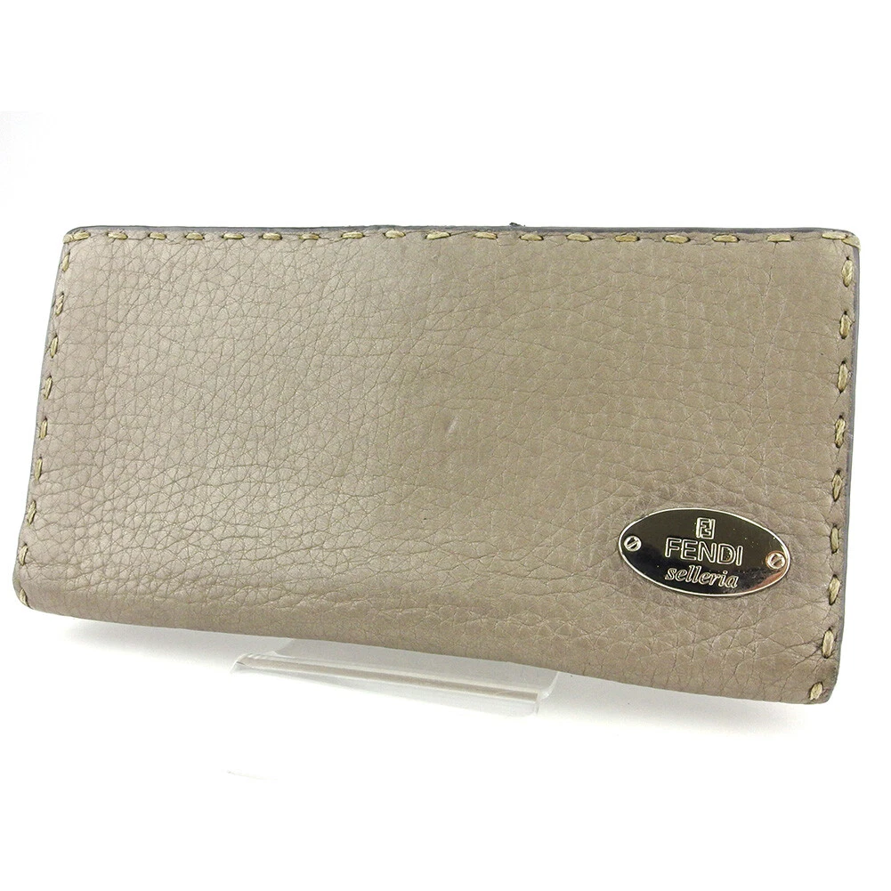 FENDI wallet Sereria gray gray leather Authentic used E1537 eBay