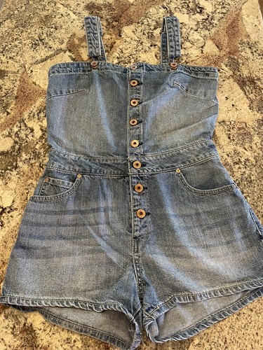 American Rag Blue Denim Jean Bib 