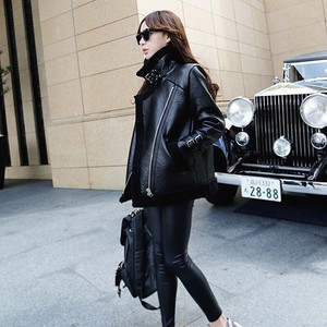 fleece lined biker jacket