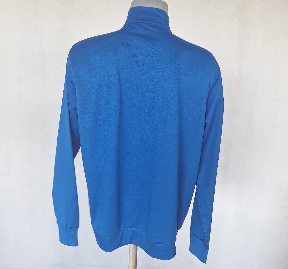 Admiral 今季　トップス　M ブルー Admiral Mens Track Top Jersey Blue White 1/4 Zip Sweatshirt Size