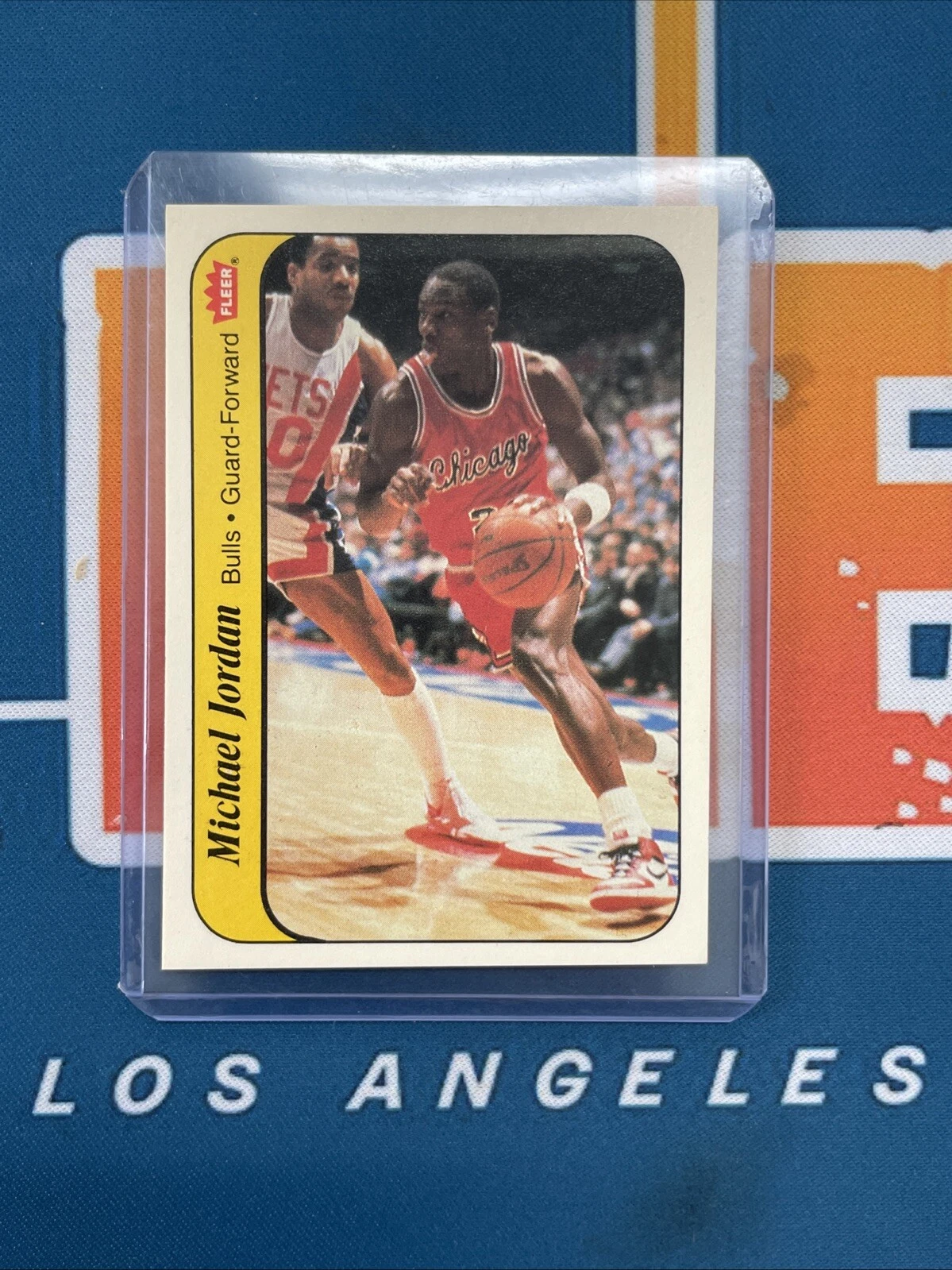 1986-87 Fleer - Stickers Michael Jordan #8 (RC)
