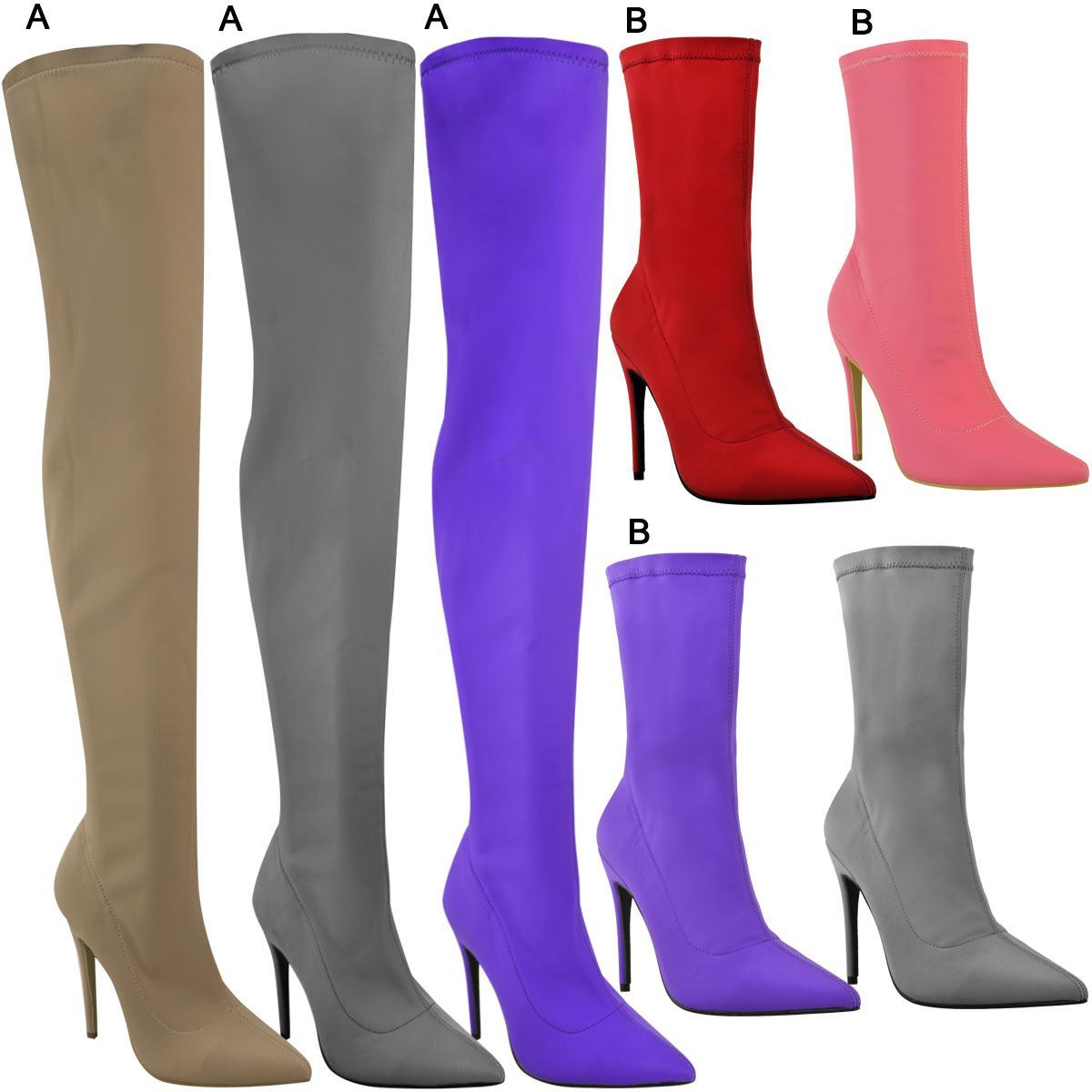 thigh high ankle boots