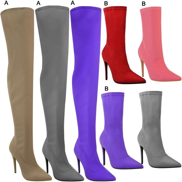 thigh high ankle boots