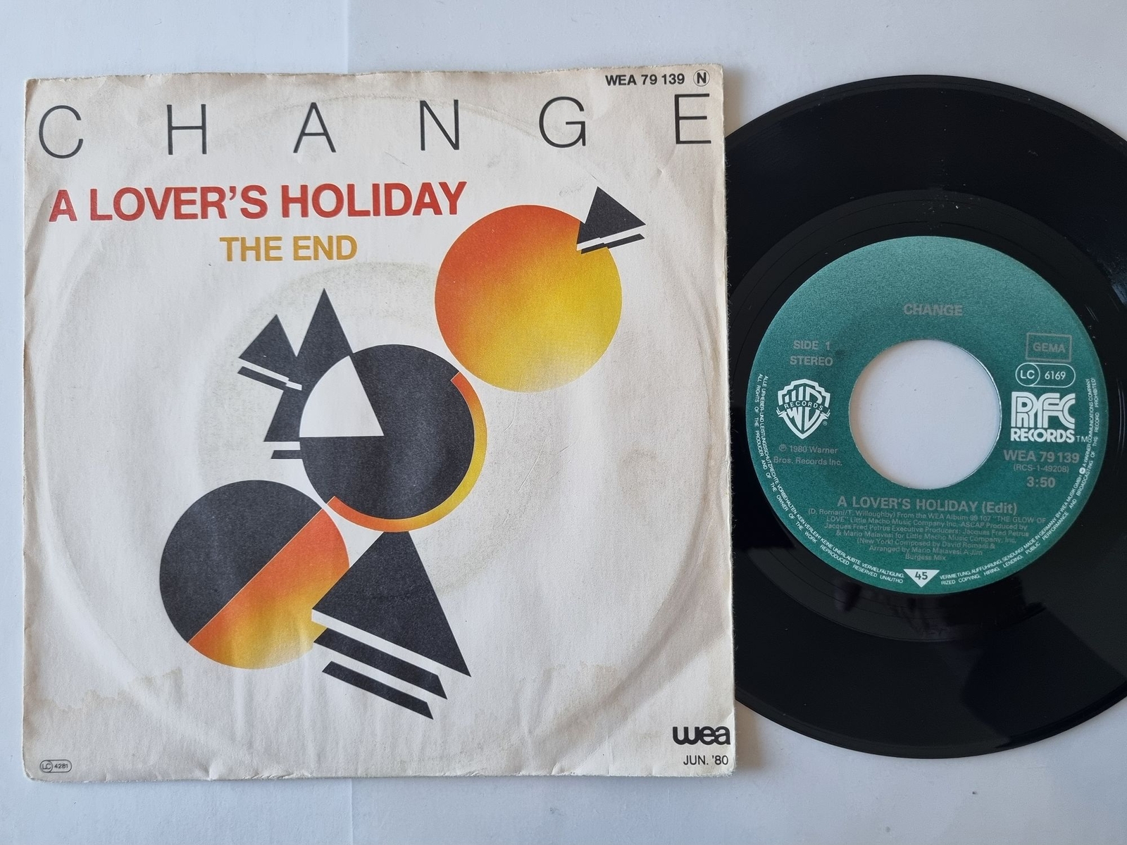 Change - A lover's holiday 7'' Vinyl Germany