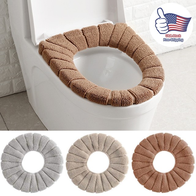 Soft Fabric Toilet Seat Cover Cocoa Brown eBay