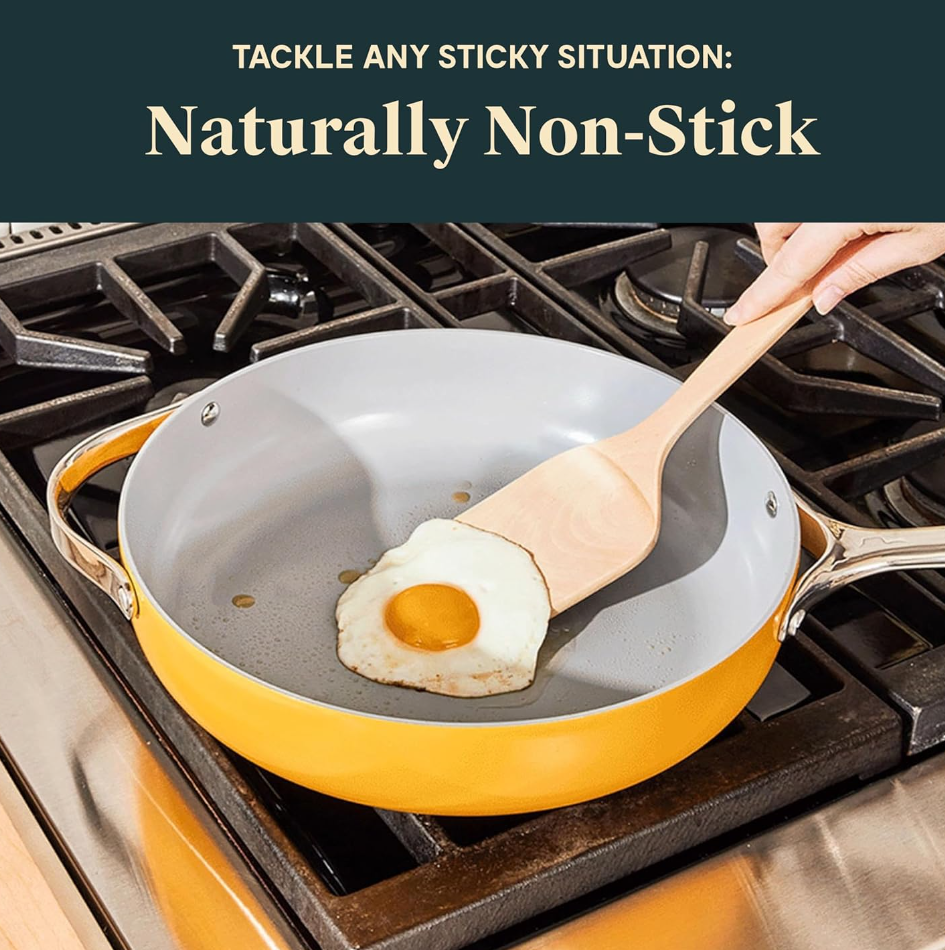 Caraway Nonstick Ceramic Cookware Set 12 Piece Marigold eBay