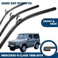 Front Windscreen 16" 16" Flat Aero Wiper Blades Pair for Mercedes G-Class 90-18