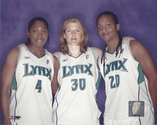 2004 MINNESOTA LYNX  GROUP 8X10 WNBA LICENSED PHOTOGRAPH SMITH EDWARDS WILLIAMS
