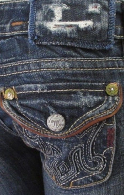 AUTHENTIC MEK DENIM USA BOULDER BOOT CUT WOMEN JEANS SIZE 25 X 31 VIC-THOR1