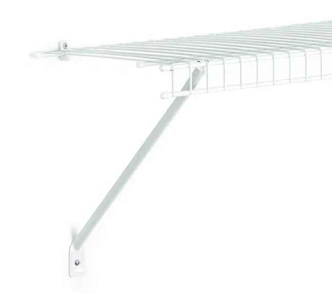 12 Pack ClosetMaid Support Bracket for 12 in Wire Shelf 12" Fixed Mount
