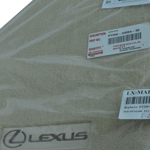 OEM PT2063305430 Carpeted Floor Mat Set of 4 Ivory for 0206 Lexus