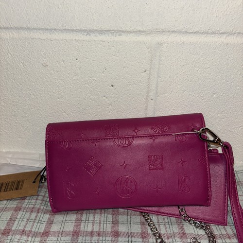 Steve Madden Pink Crossbody Bag Convertible Wristlet Clutch Bjuddy Matching Case - Picture 7 of 10