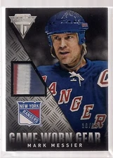 2013-14 Panini Titanium Game Worn Gear Patch #GGMM Mark Messier /25 (H1)