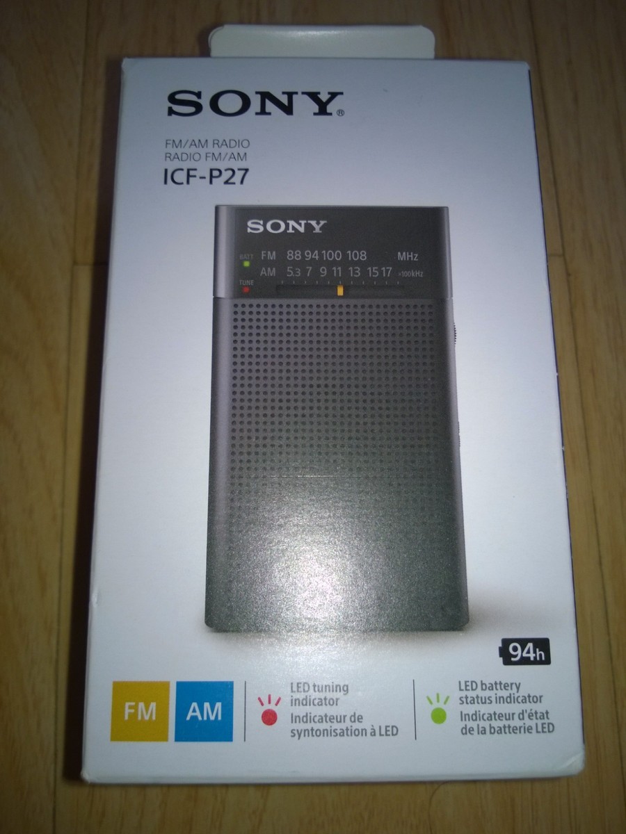 SONY ICF-P27 FM/AMラジオ Sony ICF-P27 AM/FM Portable Hand Radio for sale online | eBay