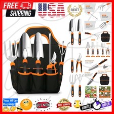 Gardening Tool Set, Stainless Steel Heavy Duty Gardening Tool Set, with Non-S...