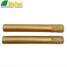 Frese per incisione diamantate brasate sottovuoto CNC 2 unità 8/12 mm estremità piatta per piastrelle di ceramica