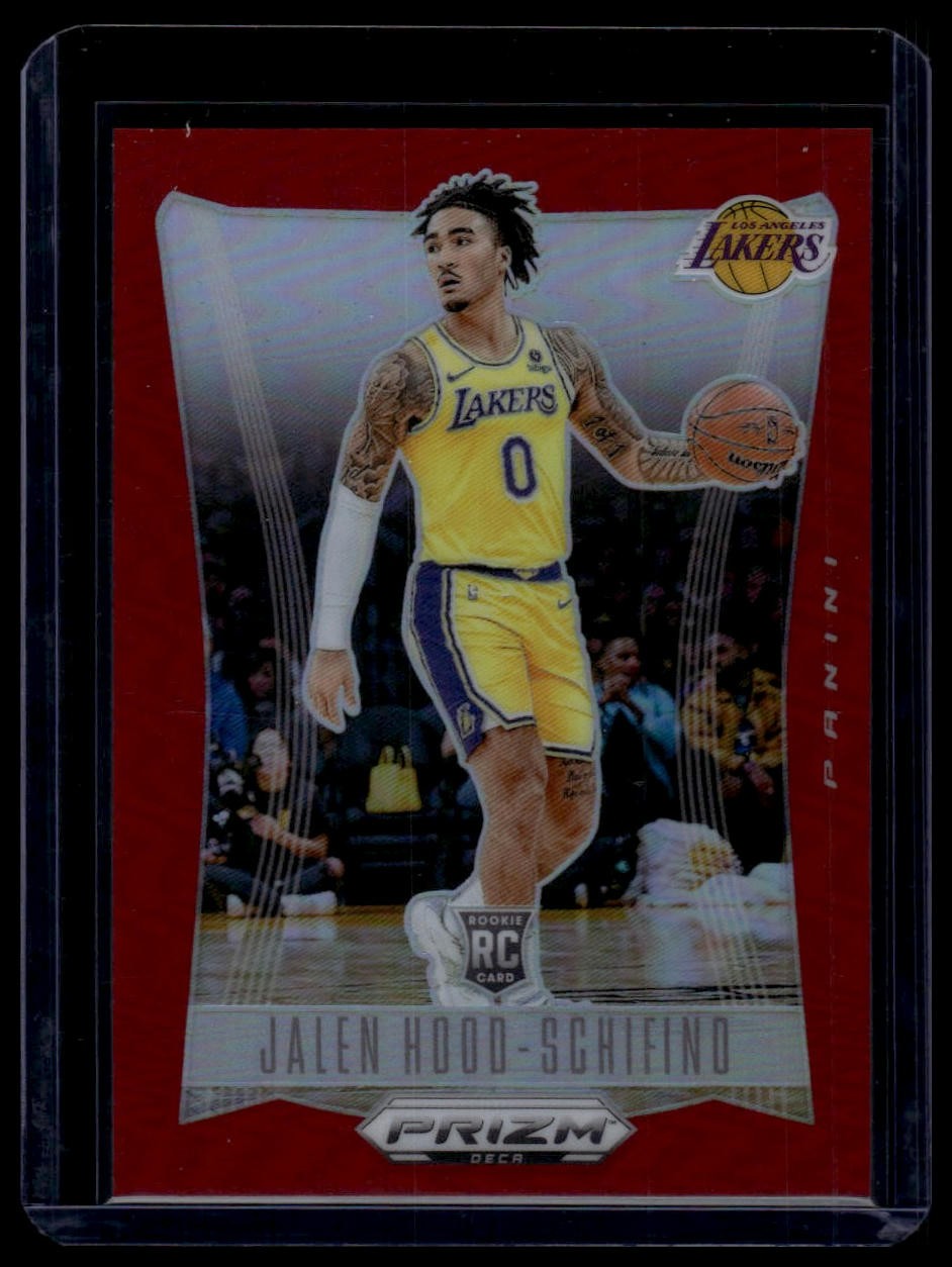 2023-24 Panini Prizm Deca #203 Jalen Hood-Schifino Prizms Red #/199