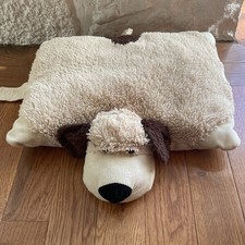 Snuggly Puppy Tan Brown 17  Plush Dog Soft Stuffed Animal Pillow