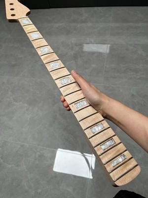 AAAA 4 strings BASS 20frets Maple guitar neck Abalone inlay burlywood Bone Nut