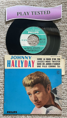Johnny Hallyday 45 rpm EP: Serre La Main D'Un Fou - French Rocker 1962 - Philips