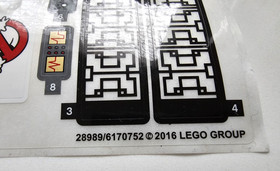 LEGO Dimensions 71242 Ghostbusters Story Pack STICKER SHEET x1 - NEW & UNUSED