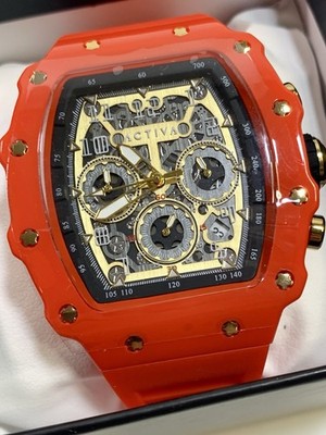 Activa Fury X Invicta Watch Skeleton Dial - 44mm Red ACW2305-030
