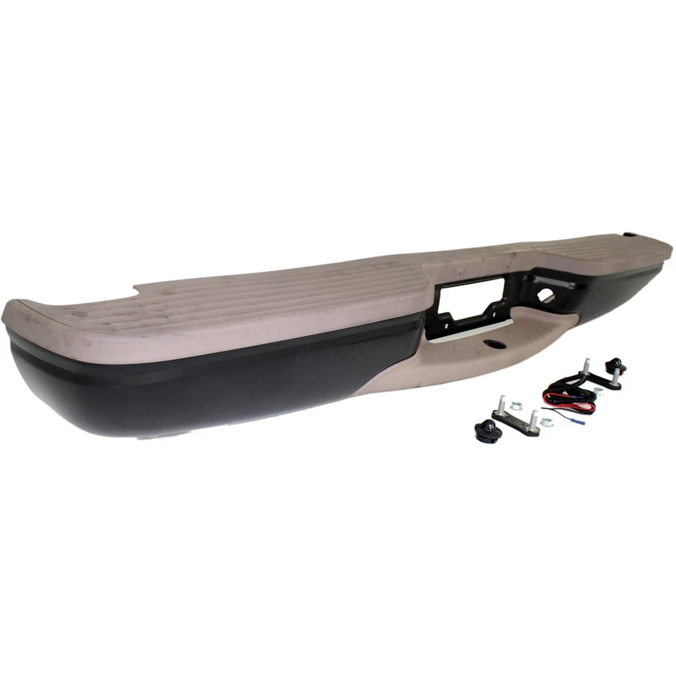 Fit for Ford Expedition 1997-2000 Rear Black w/ Tan PadsStep Bumper - Image 3 of 4