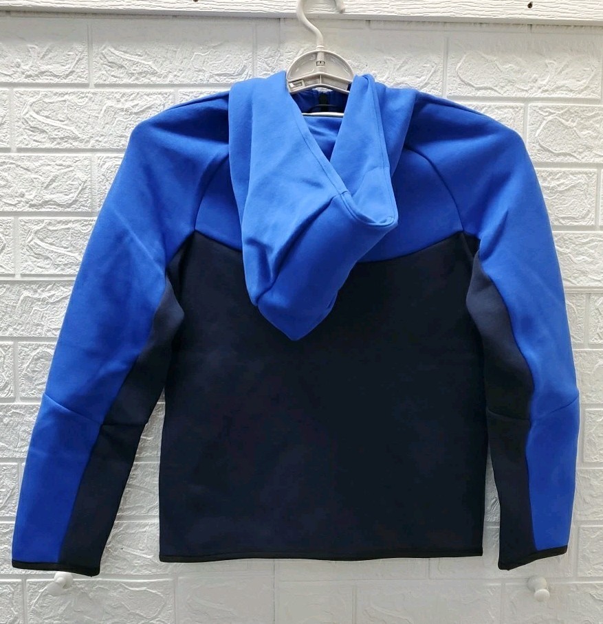 SACAI X NIKE Giacca Nike Sportswear Tech Fleece Full Zip con cappuccio blu taglia large nuova