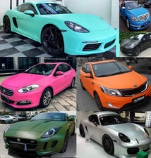 Flat Matte Vinyl Car Auto Wrap Color Change Film Sticker Decal Sheet Bubble Free