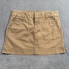 Gap Favorite Chino Mini Skirt Cotton Twill Brown Preppy Y2K Clean Girl 6