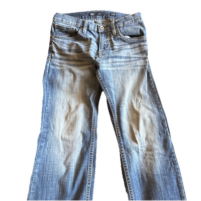 BKE Jake Jeans Men's 33W 30LMedium Wash Straight Leg Stretch Denim Buckle washed