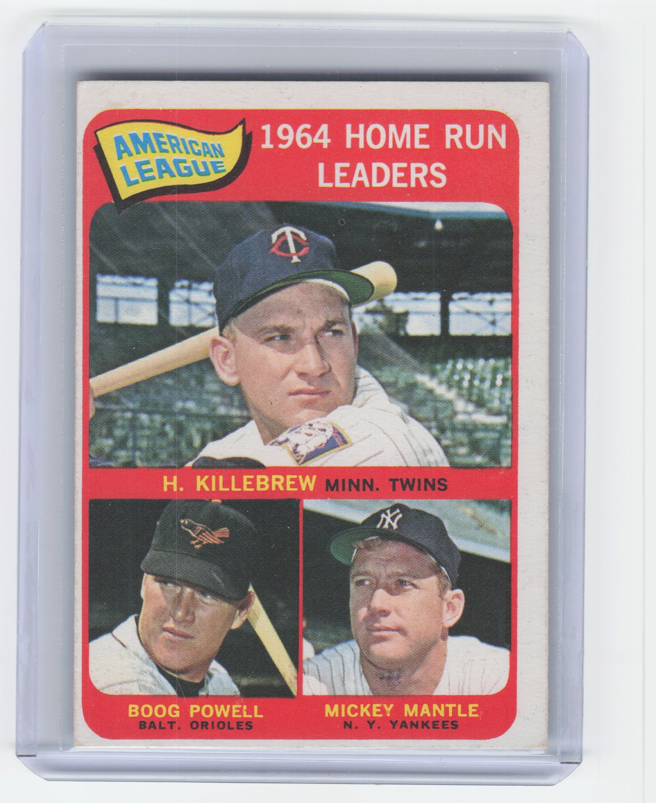 1965 Topps #3 1965 Topps #3 American League 1964 Home Run Leaders