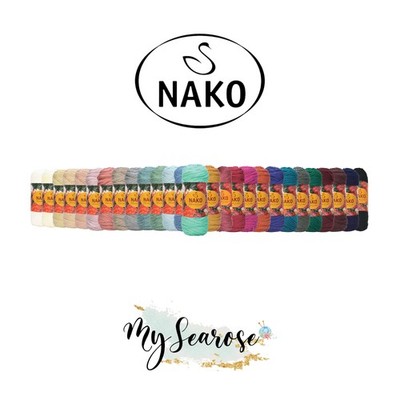 5 x Nako Mona Lisa Handstrickgarn Antipilling 